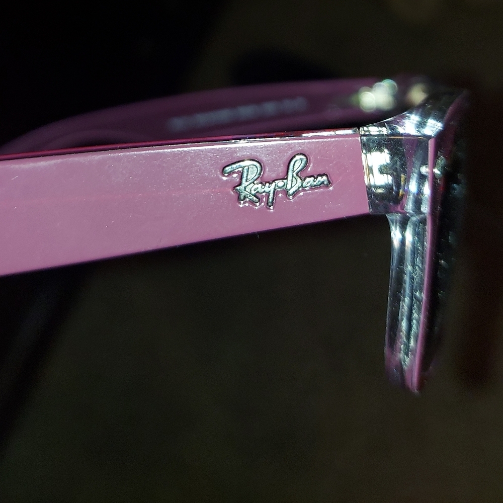 Ray-Ban Wayfarer Burgundy Sunglasses - Picture 6 of 6
